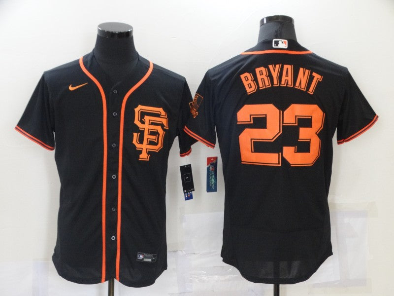 Men's San Francisco Giants Kris Bryant #23 Black Replica Baseball Jersey baseball jersey product view 1
