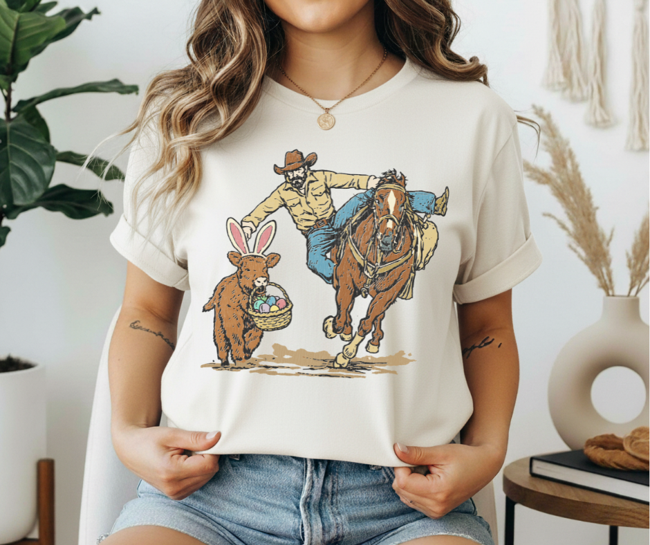 Easter Cowboy T-Shirt Unisex T-shirt, Sweatshirt, Hoodie, Long Sleeve Tee - T-Shirt, Sweatshirt, Hoodie