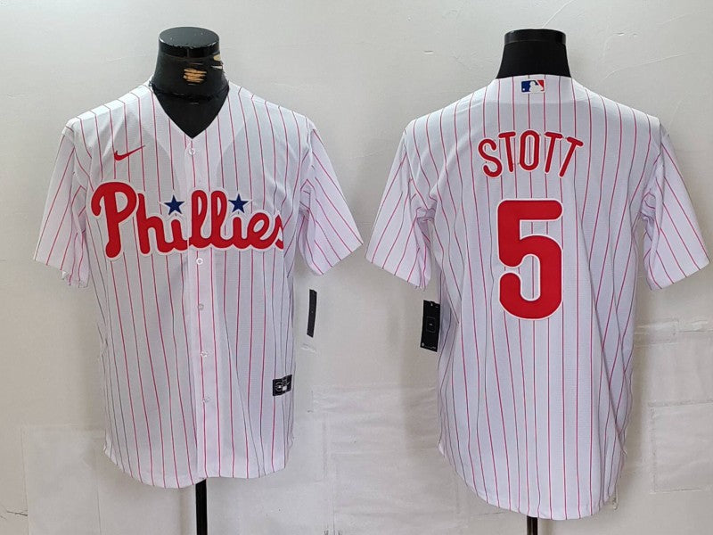 Men's Philadelphia Phillies Bryson Stott White Home Limited Player Jersey baseball jersey product view 1