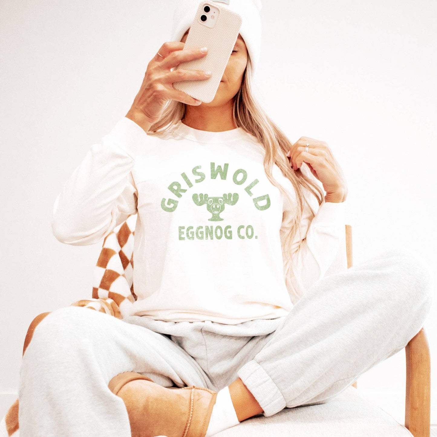 Griswold Eggnog Co. Christmas Long Sleeve Comfort Colors Tee Unisex T-shirt, Sweatshirt, Hoodie, Long Sleeve Tee - T-Shirt, Sweatshirt, Hoodie