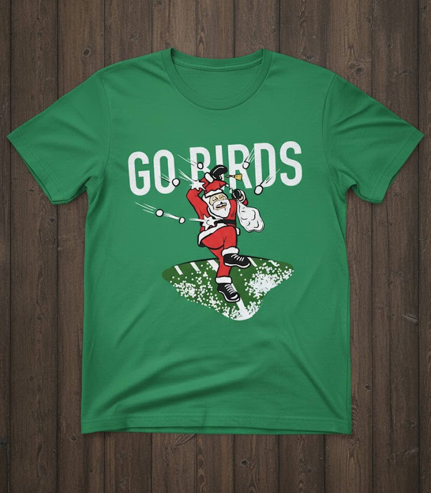 Go Birds Snowball Santa Football Christmas T-Shirt Unisex T-shirt, Sweatshirt, Hoodie, Long Sleeve Tee - T-Shirt, Sweatshirt, Hoodie