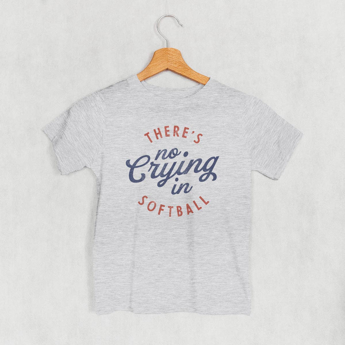 There's No Crying in Softball (Kids) Unisex T-shirt, Sweatshirt, Hoodie, Long Sleeve Tee - T-Shirt, Sweatshirt, Hoodie