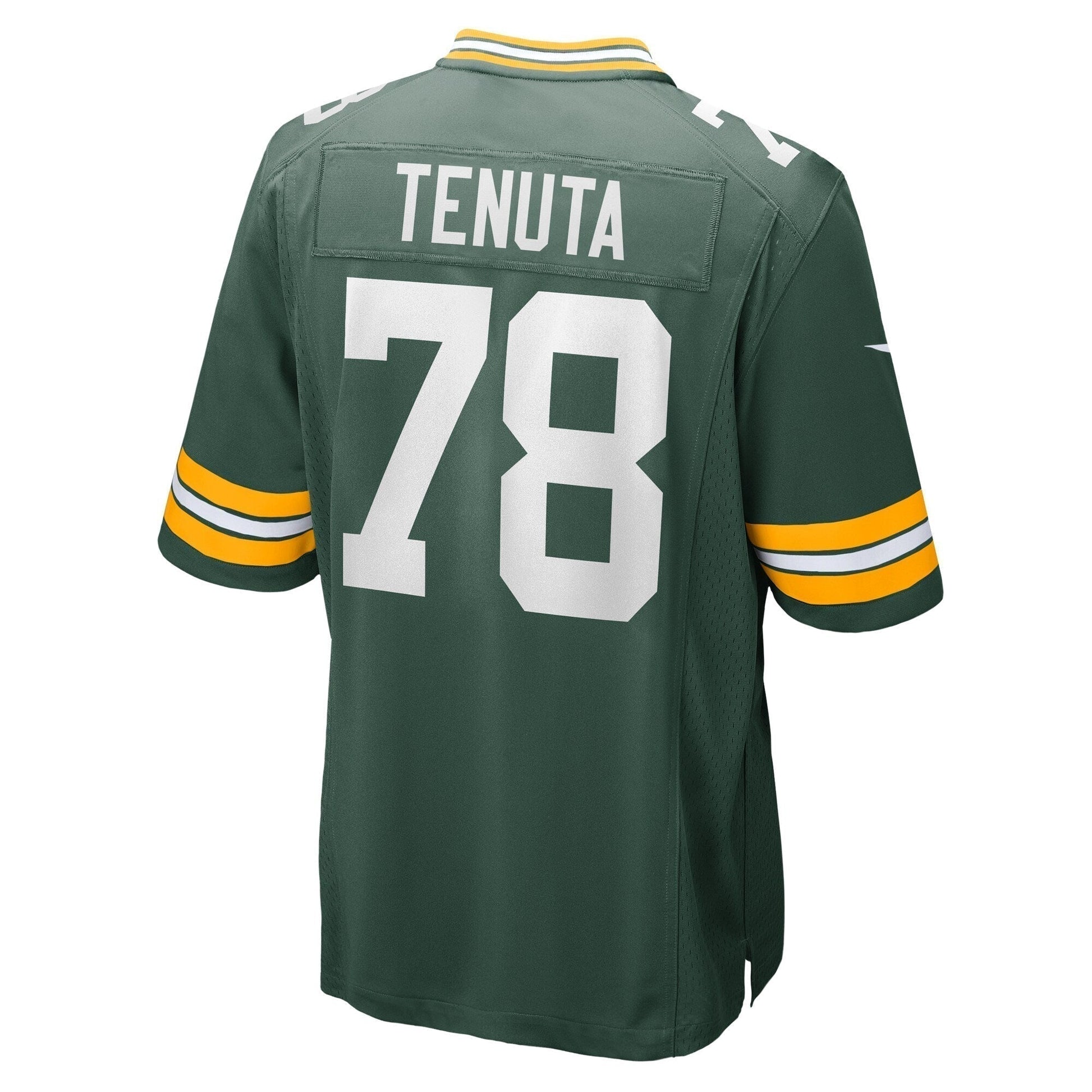 Luke Tenuta Green Bay Packers Home Game Jersey - Green football jersey product view 3