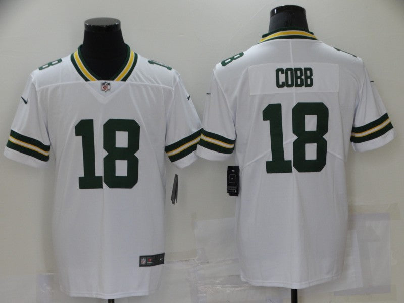 Men's Green Bay Packers Randall Cobb White Game Player Jersey football jersey product view 1