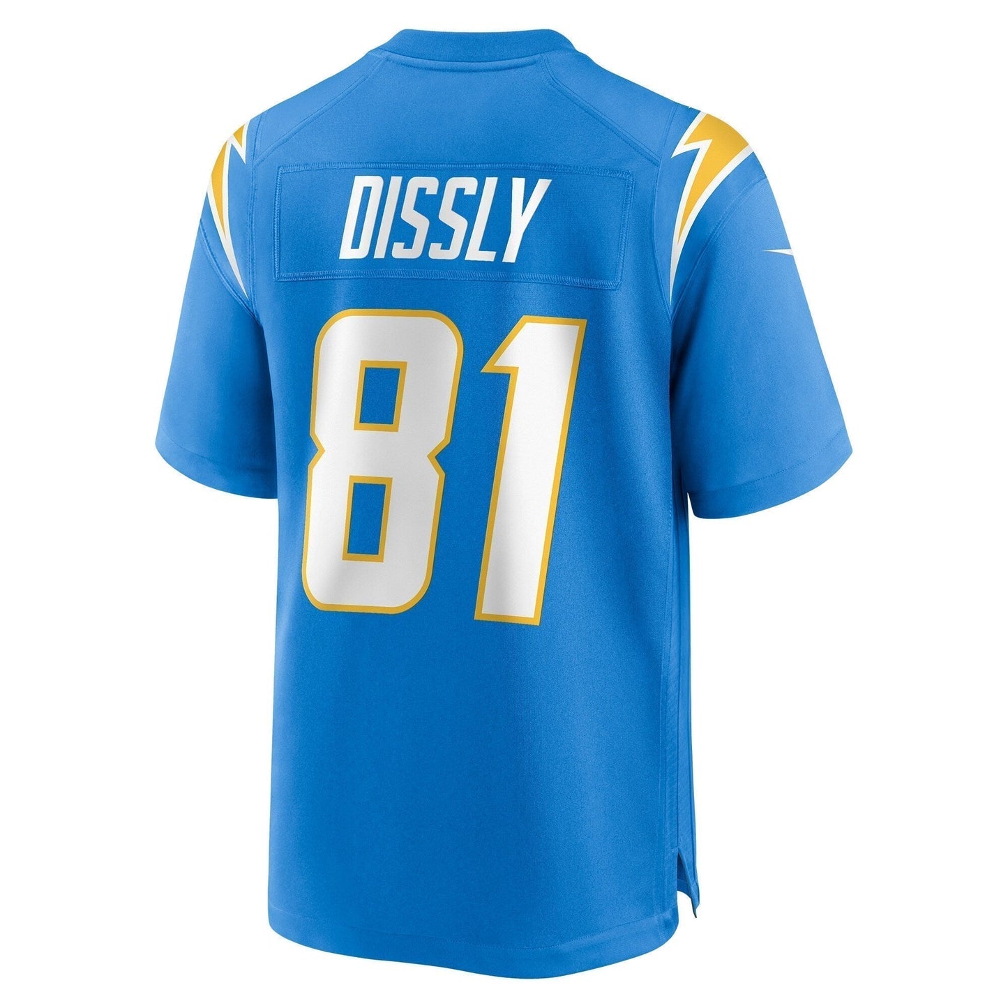 Will Dissly Los Angeles Chargers Game Jersey - Powder Blue football jersey product view 3
