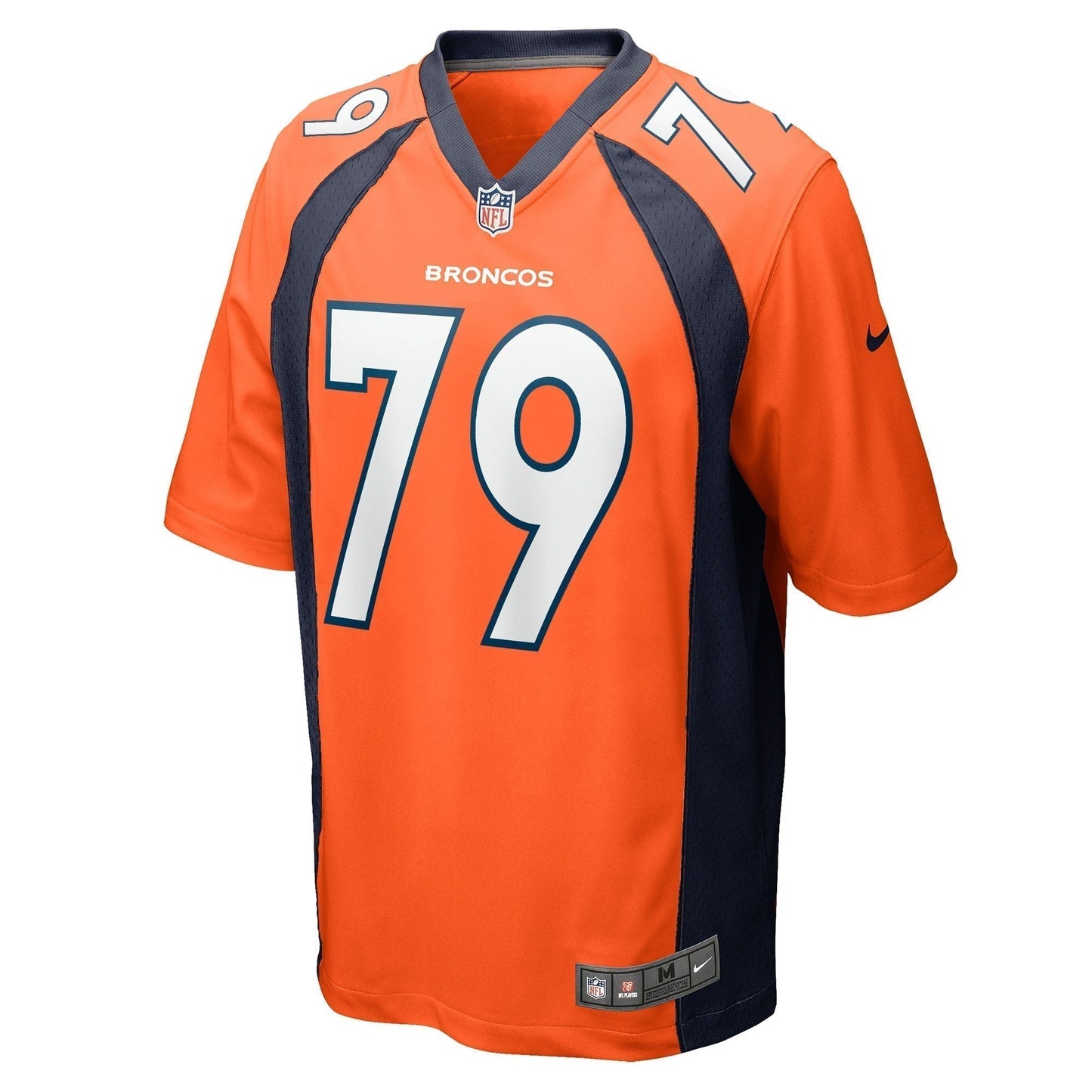 Lloyd Cushenberry III Denver Broncos Game Jersey - Orange football jersey product view 2