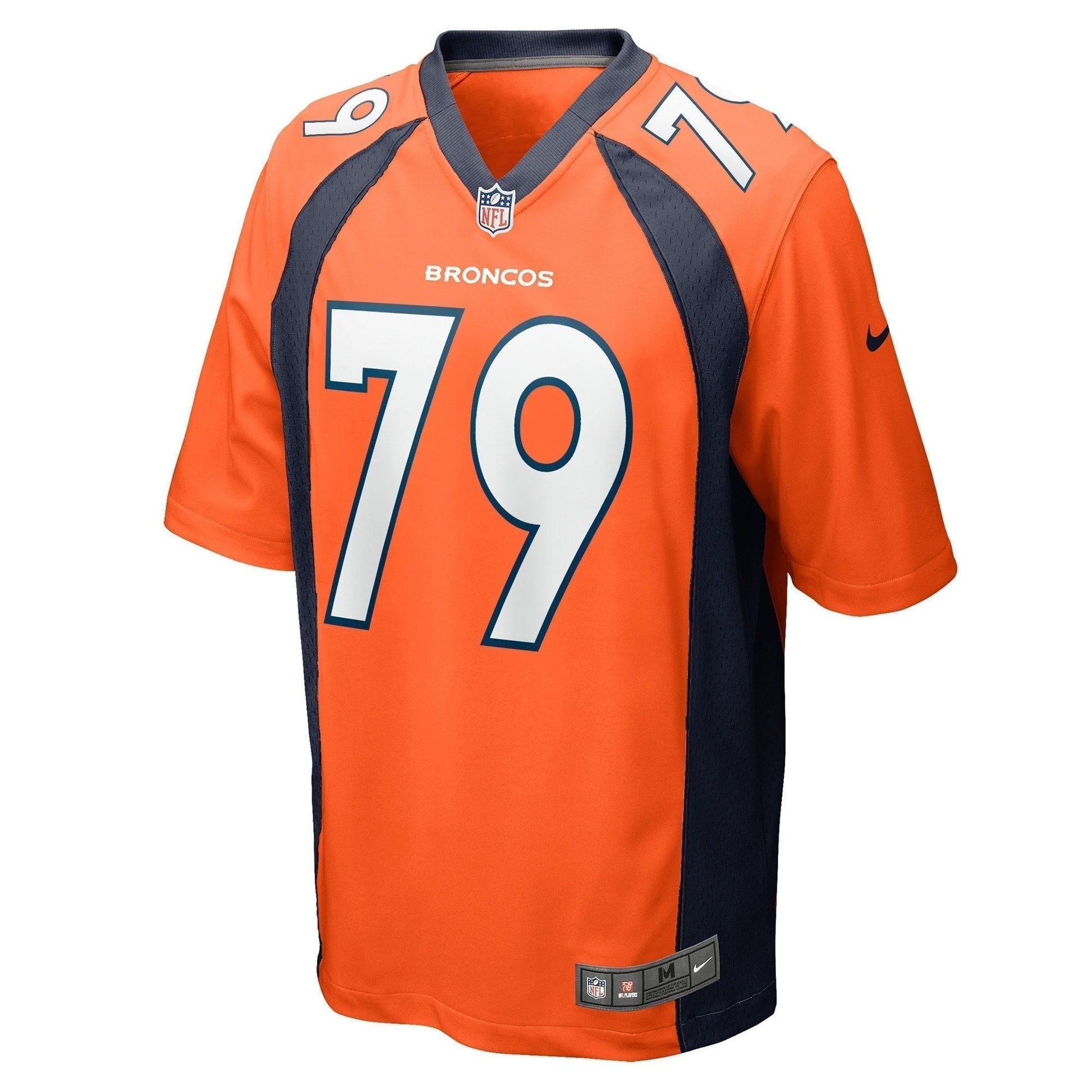 Lloyd Cushenberry III Denver Broncos Game Jersey - Orange football jersey product view 2