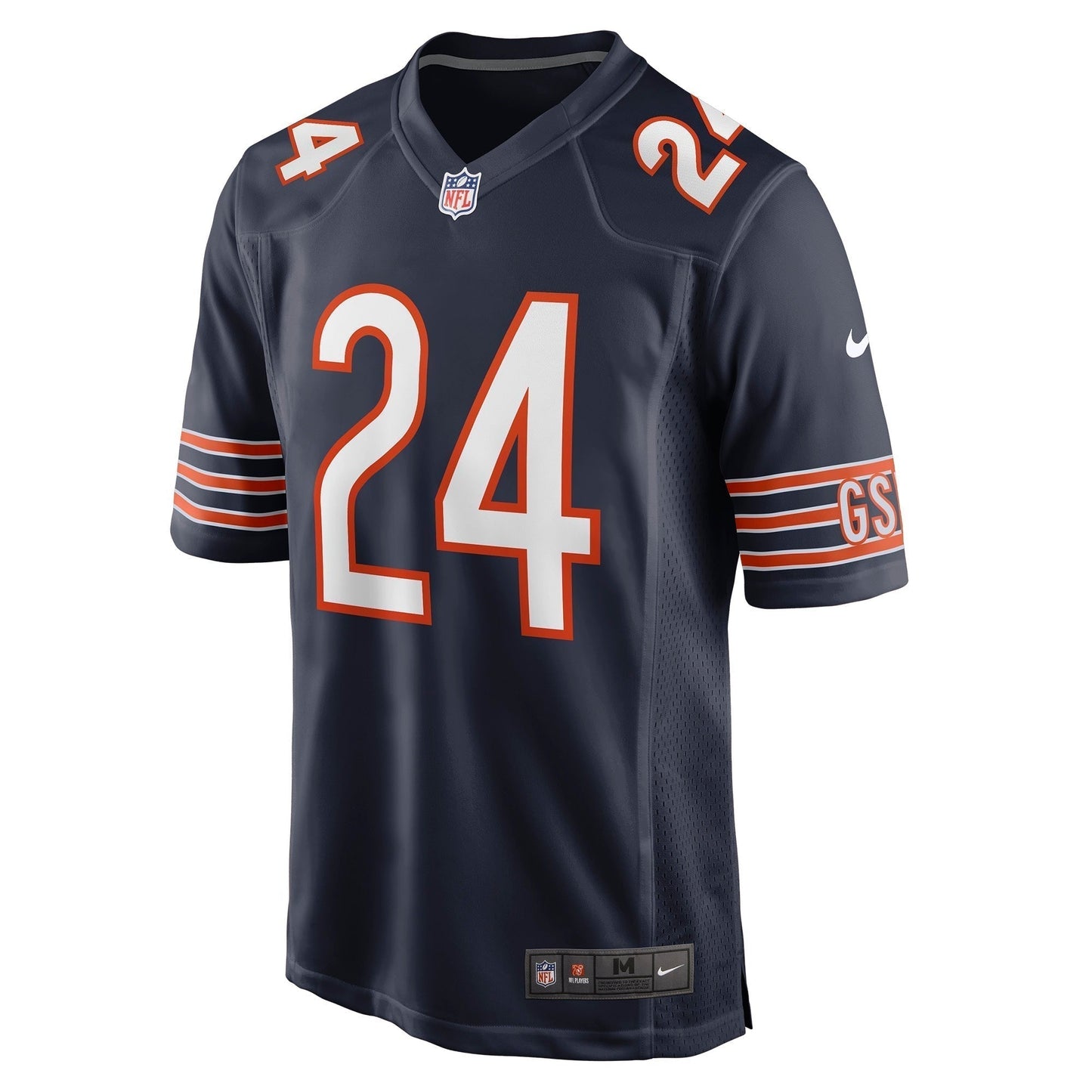 Khalil Herbert Chicago Bears Game Jersey - Navy football jersey product view 2