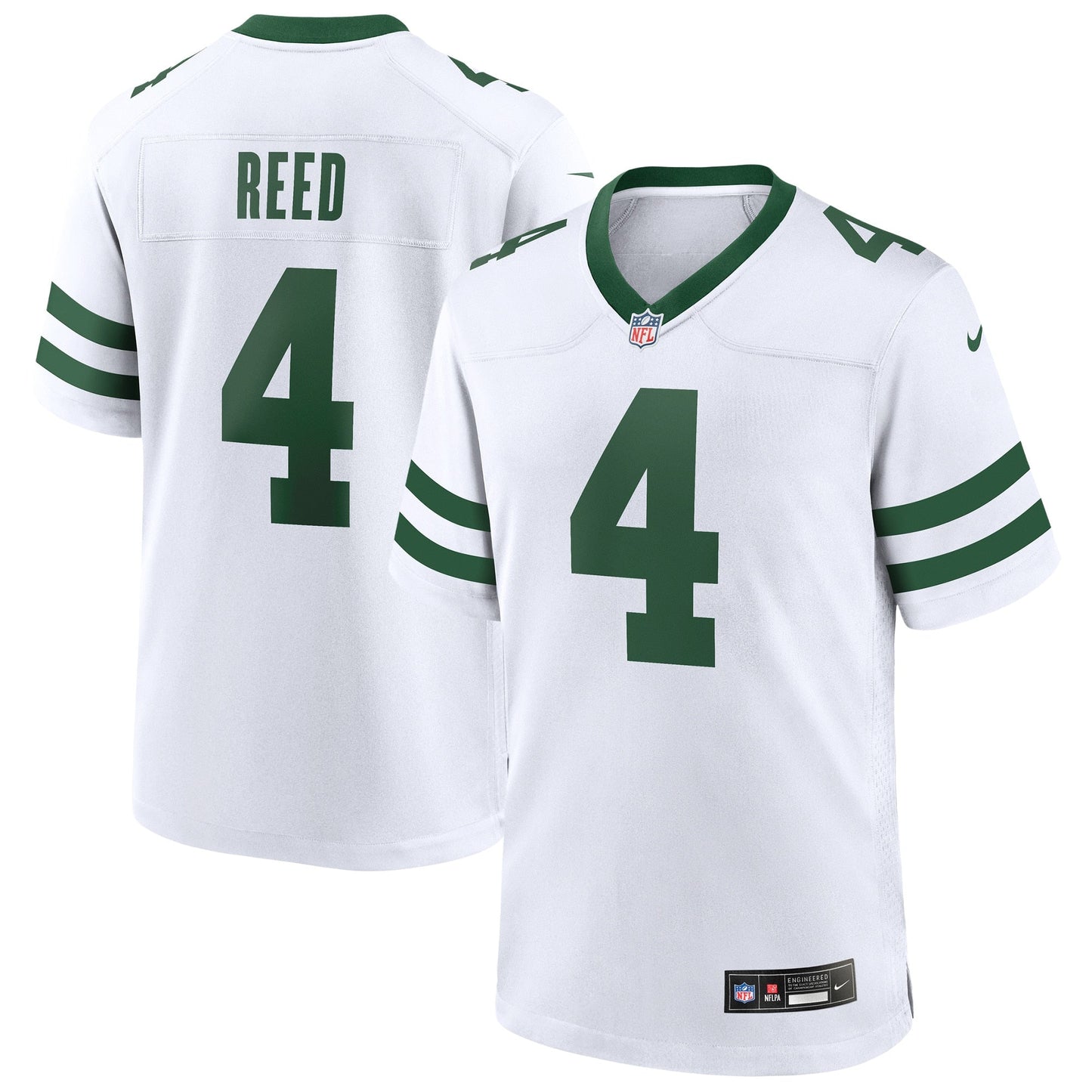 D.J. Reed New York Jets Game Jersey - Legacy White football jersey product view 1