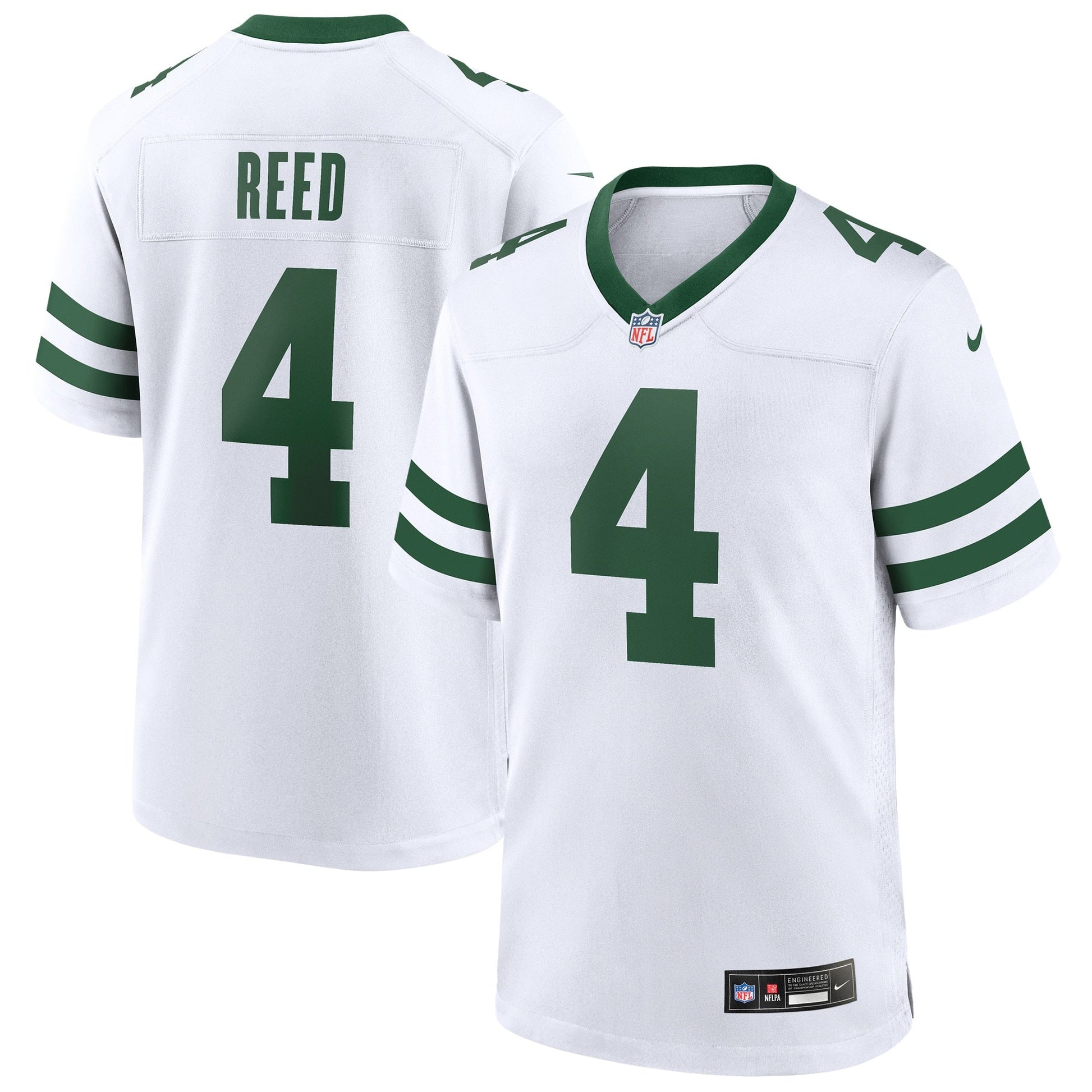 D.J. Reed New York Jets Game Jersey - Legacy White football jersey product view 1