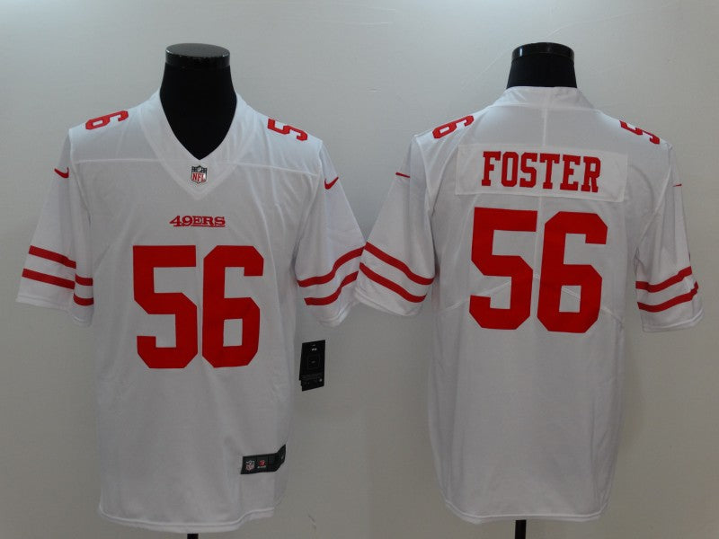 Men's San Francisco 49ers Ruben Foster White Game Player Jersey football jersey product view 1