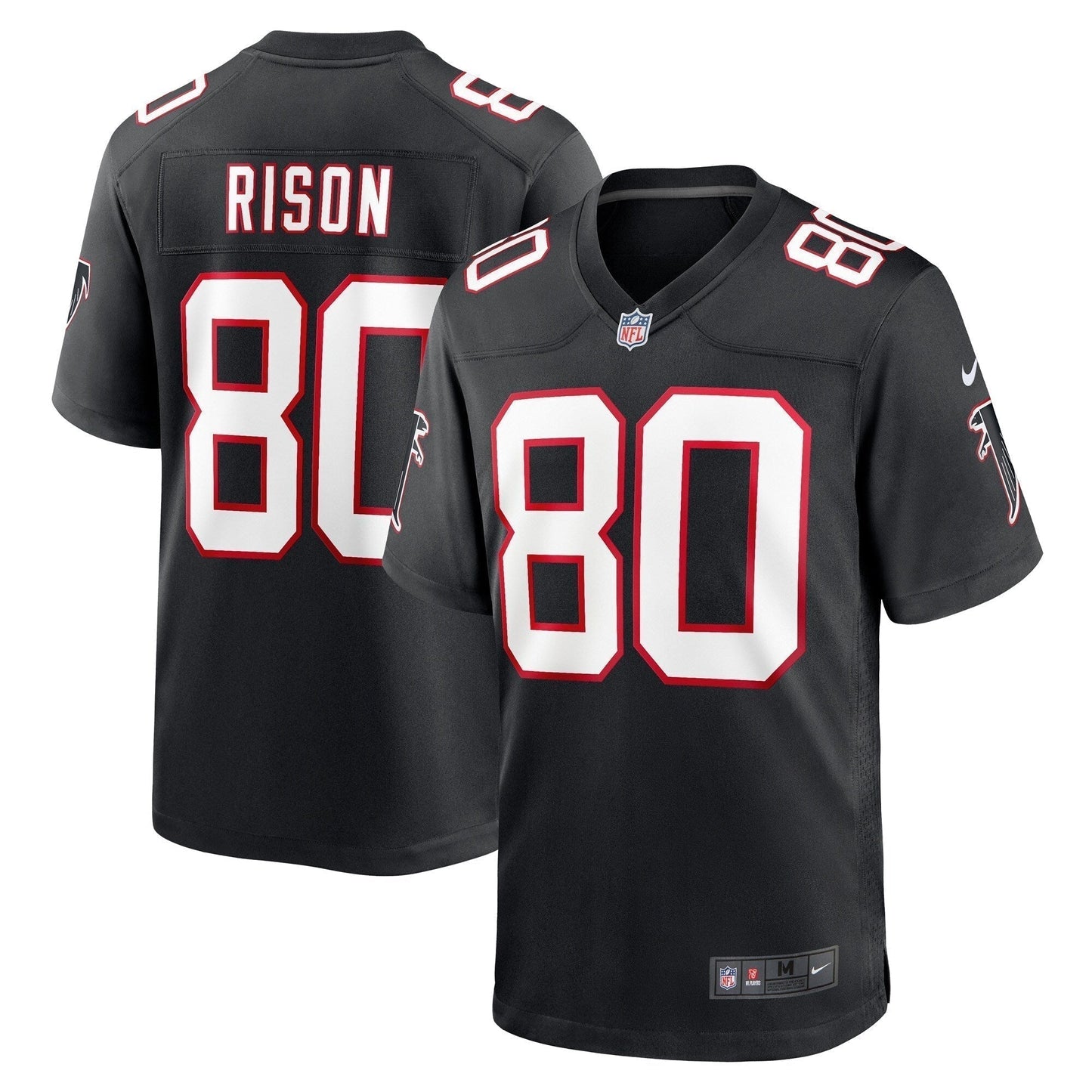 Andre Rison Atlanta Falcons Retired Jersey - Black football jersey product view 1