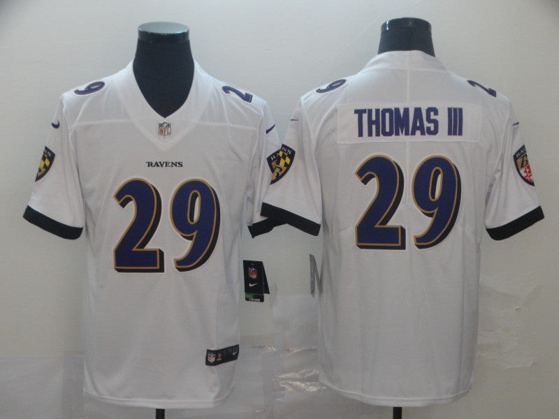 Men's Baltimore Ravens Earl Thomas III #29 White Game Jersey1 football jersey product view 1