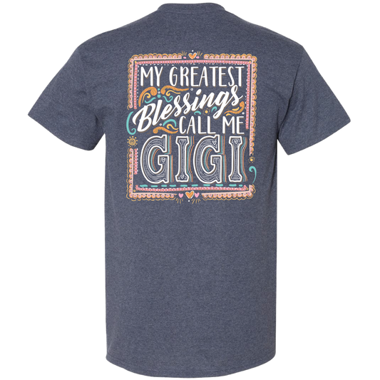 2726 Blessings Gigi-Heather Navy Unisex T-shirt, Sweatshirt, Hoodie, Long Sleeve Tee - T-Shirt, Sweatshirt, Hoodie