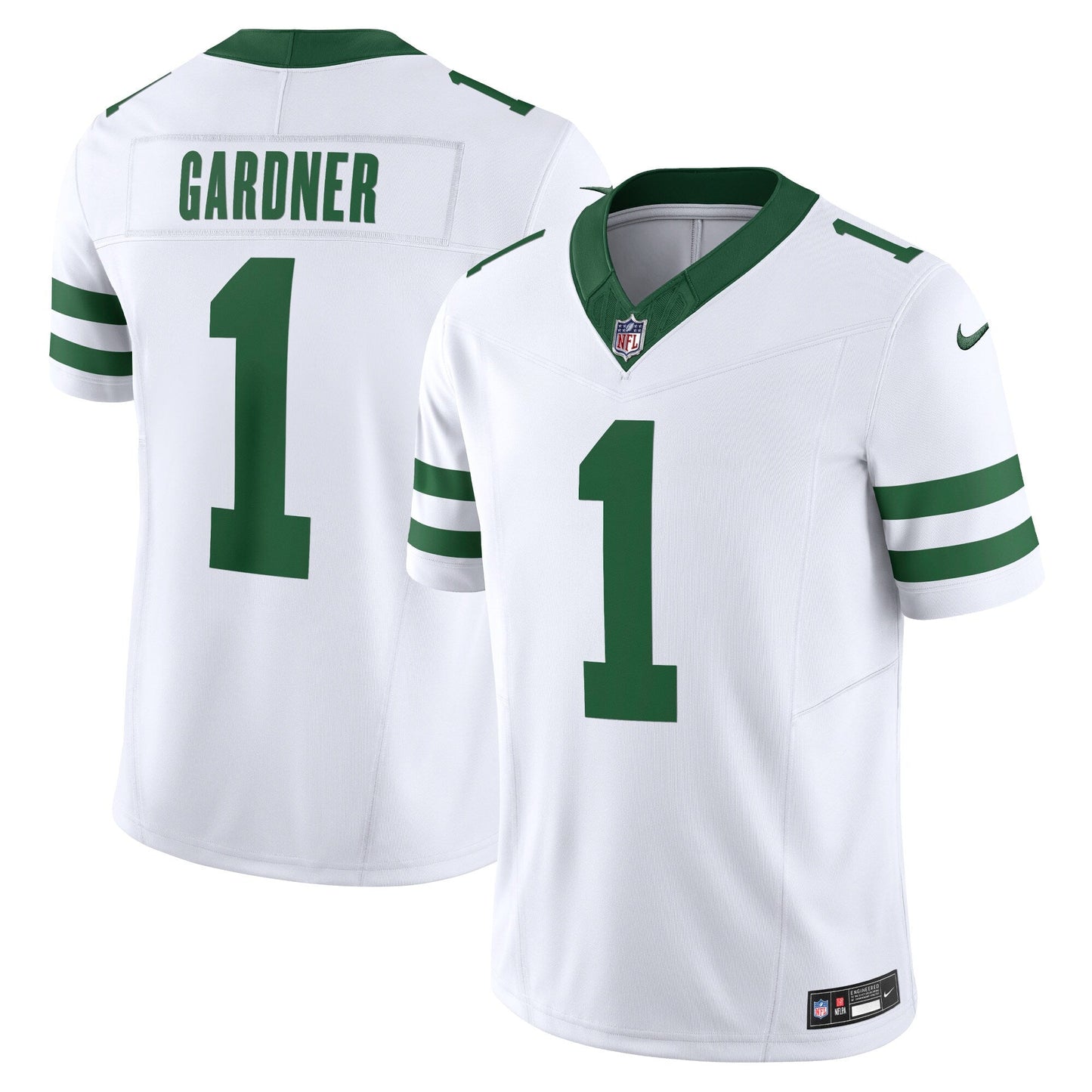 Ahmad Sauce Gardner New York Jets Vapor F.U.S.E. Limited Jersey - Legacy White football jersey product view 1
