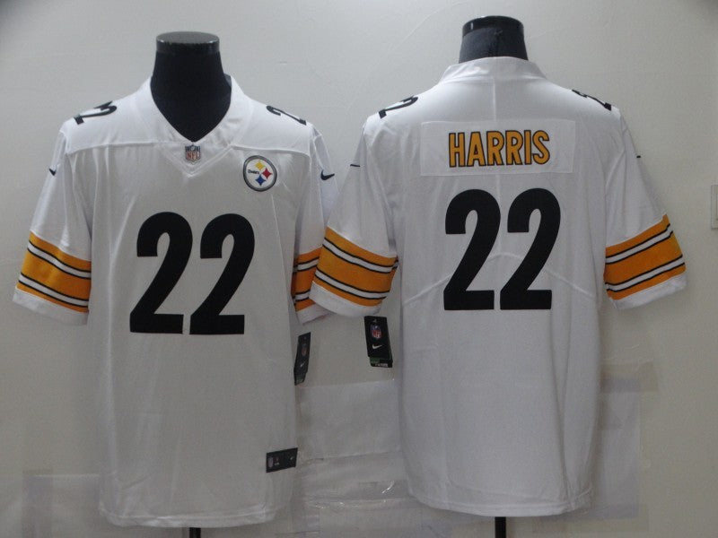 Men's Pittsburgh Steelers Najee Harris White Game Jersey football jersey product view 1