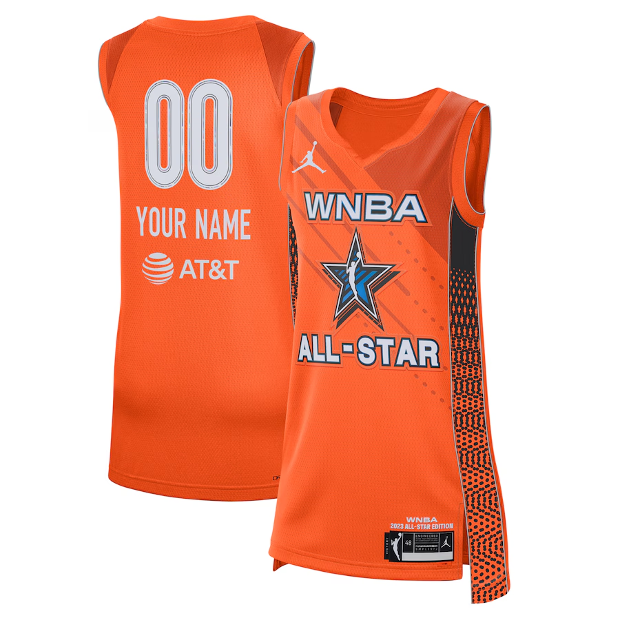 Men's Jordan Brand Orange 2023 WNBA All-Star Game Custom Victory Jersey basketball jersey product view 1