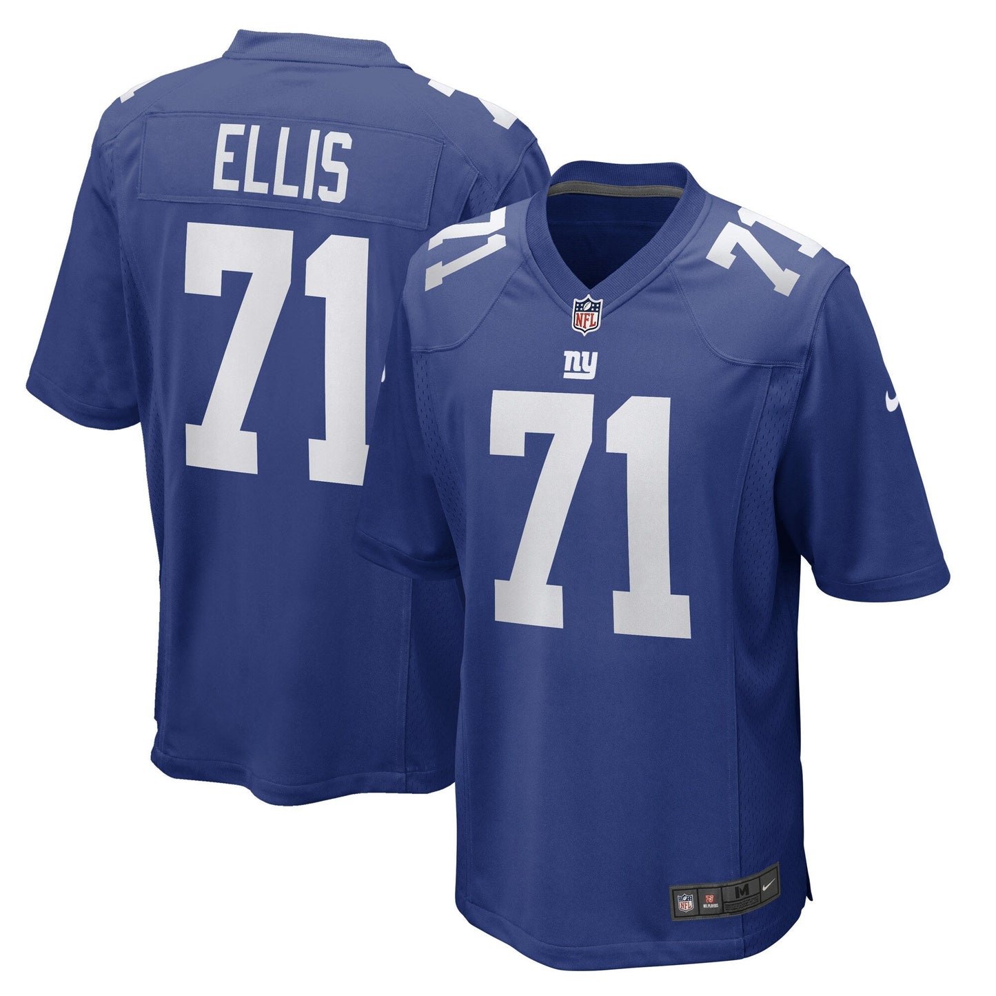 Justin Ellis New York Giants Game Jersey - Royal football jersey product view 1