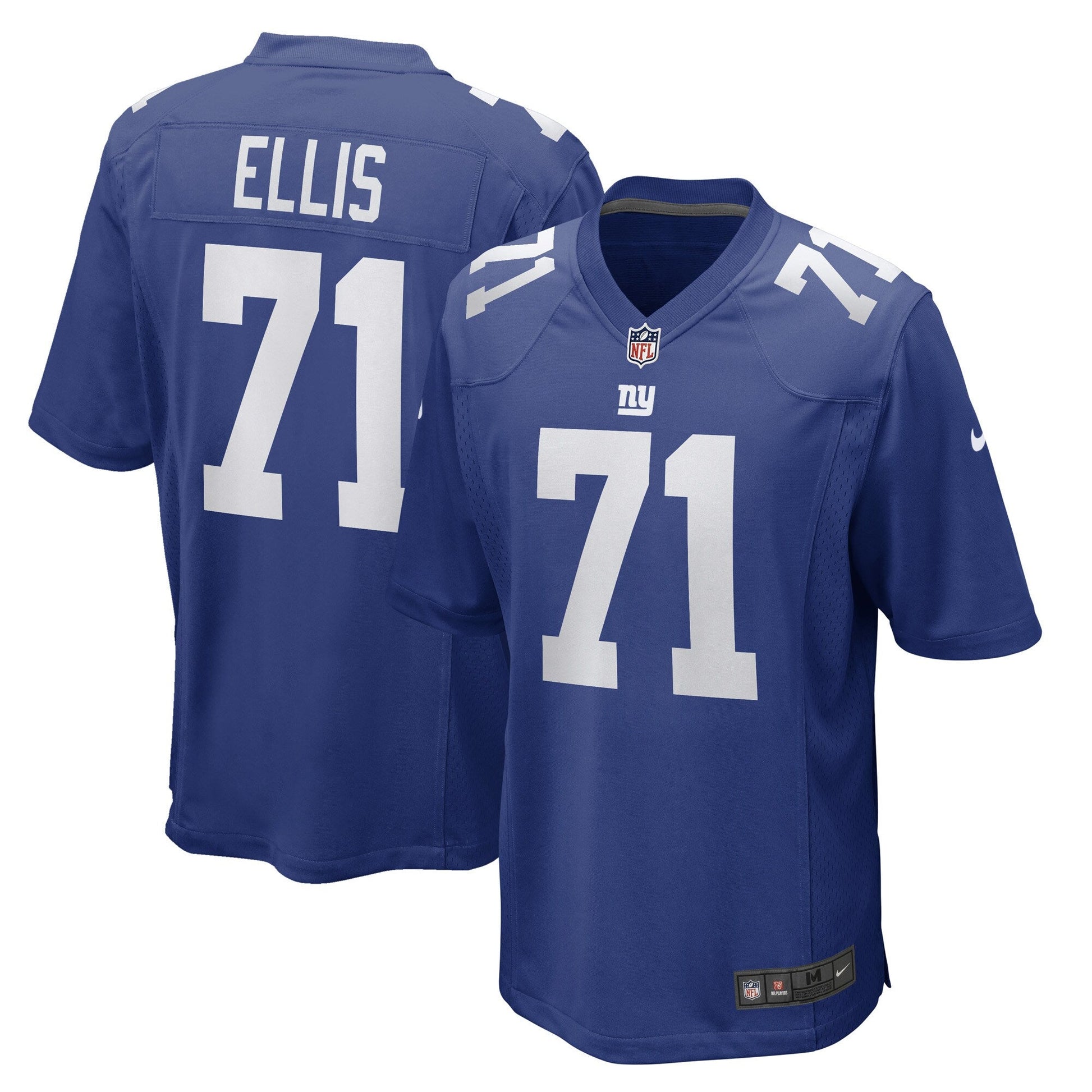 Justin Ellis New York Giants Game Jersey - Royal football jersey product view 1