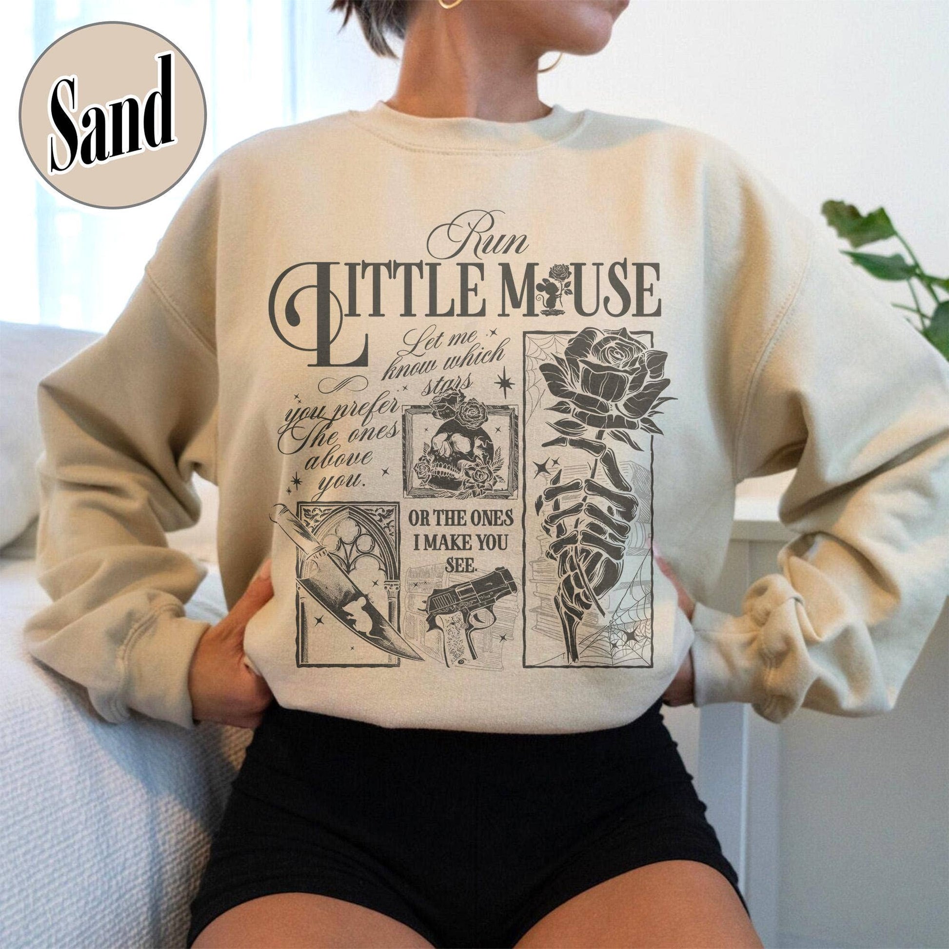 Run Little Mouse Sweatshirt, Dark Romance Book Tee Unisex T-shirt, Sweatshirt, Hoodie, Long Sleeve Tee - T-Shirt, Sweatshirt, Hoodie