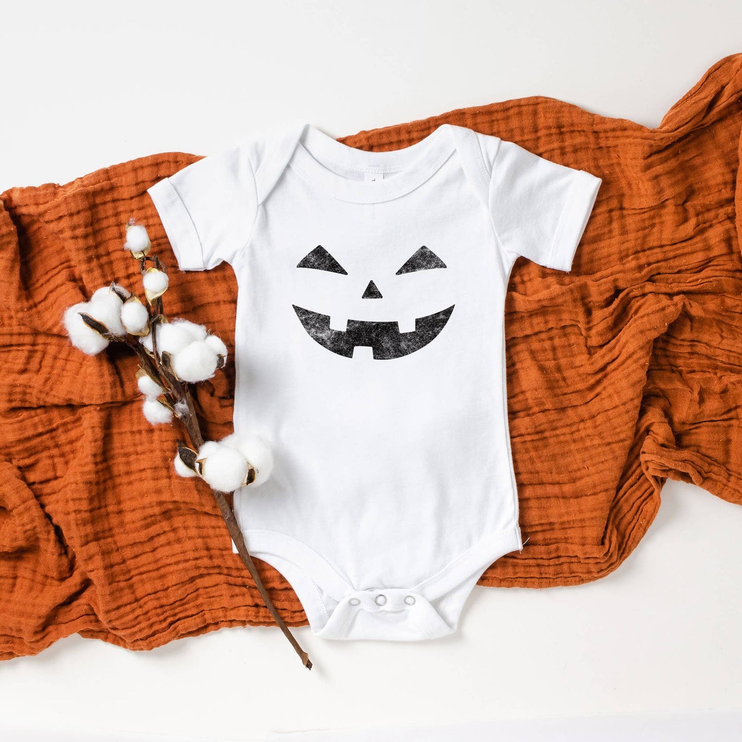 Laughing Jack-O-Lantern Halloween Baby Onesie Unisex T-shirt, Sweatshirt, Hoodie, Long Sleeve Tee - T-Shirt, Sweatshirt, Hoodie
