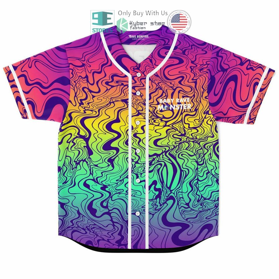 BEST Baby Rave Monster LSDREAM Peace Love And Wubz Baseball Jersey Unisex T-shirt, Sweatshirt, Hoodie, Long Sleeve Tee - T-Shirt, Sweatshirt, Hoodie