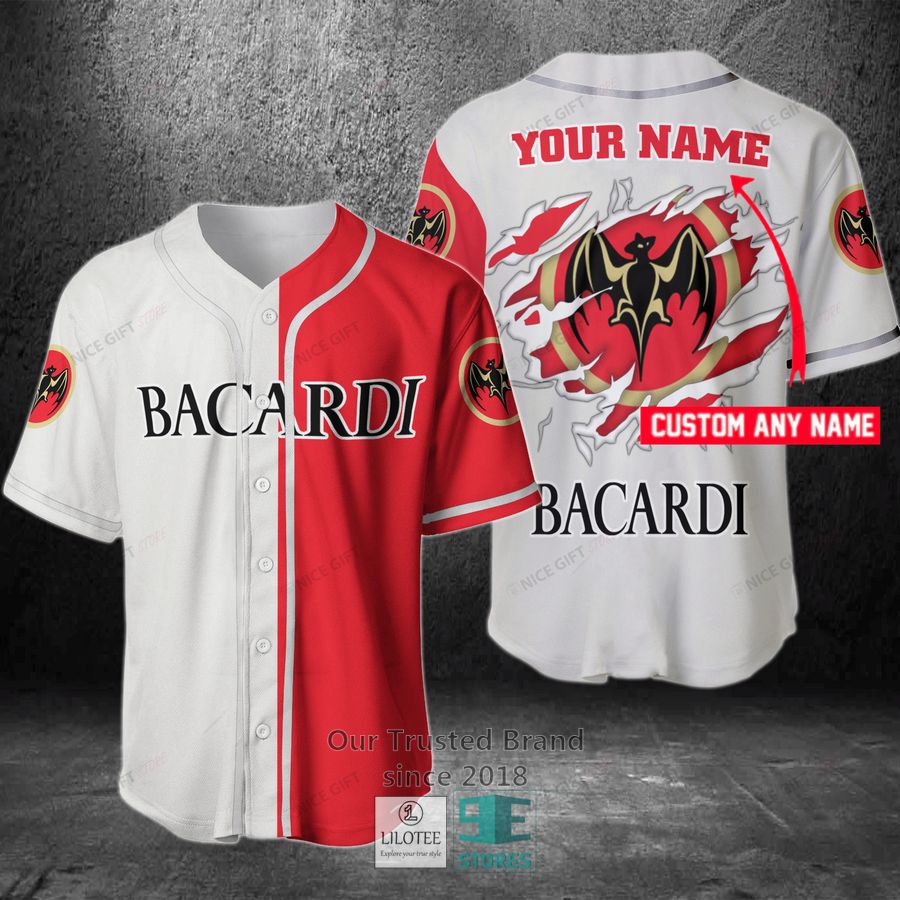 Bacardi Your Name Baseball Jersey Unisex T-shirt, Sweatshirt, Hoodie, Long Sleeve Tee - T-Shirt, Sweatshirt, Hoodie