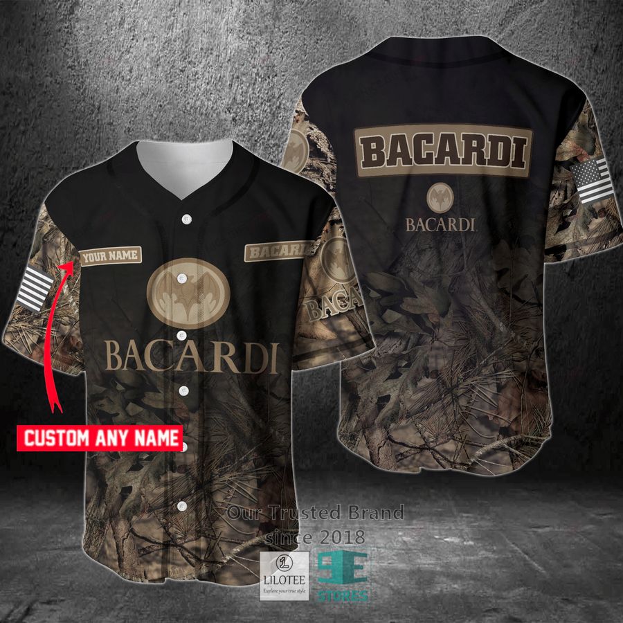 Bacardi Your Name Hunting Baseball Jersey Unisex T-shirt, Sweatshirt, Hoodie, Long Sleeve Tee - T-Shirt, Sweatshirt, Hoodie