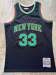 Knicks No. 33 Ewing black MN basketball jersey product view 1