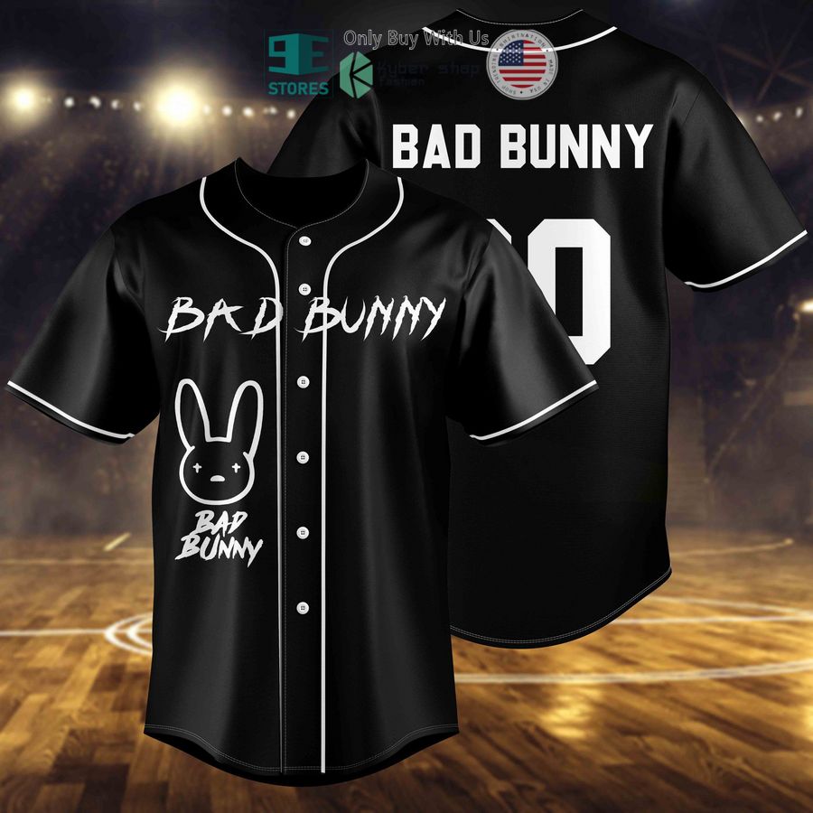BEST Bad Bunny Black Baseball Jersey Unisex T-shirt, Sweatshirt, Hoodie, Long Sleeve Tee - T-Shirt, Sweatshirt, Hoodie