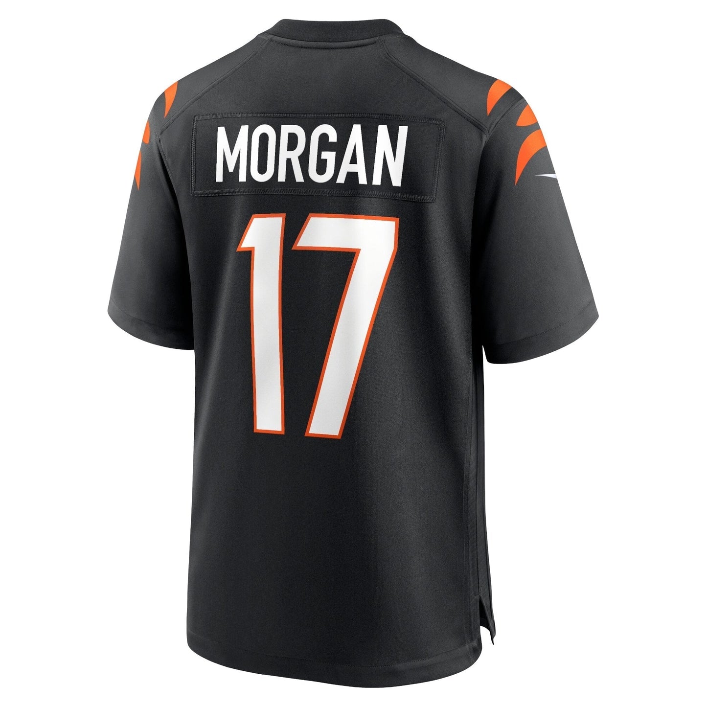 Stanley Morgan Cincinnati Bengals Game Jersey - Black football jersey product view 3