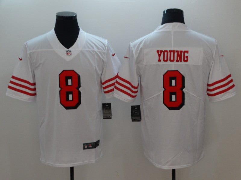 Men's San Francisco 49ers Steve Young White Game Player Jersey football jersey product view 1