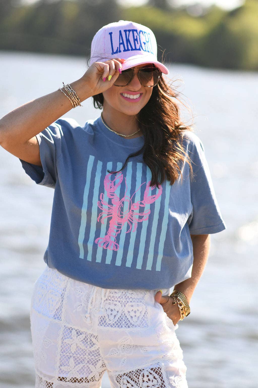 Lobster Stripes Tee Unisex T-shirt, Sweatshirt, Hoodie, Long Sleeve Tee - T-Shirt, Sweatshirt, Hoodie