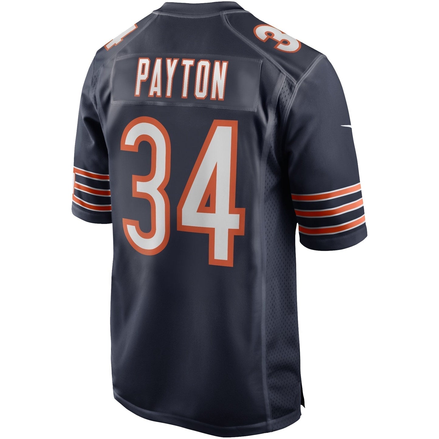 Walter Payton Chicago Bears Game Retired Jersey - Navy football jersey product view 3