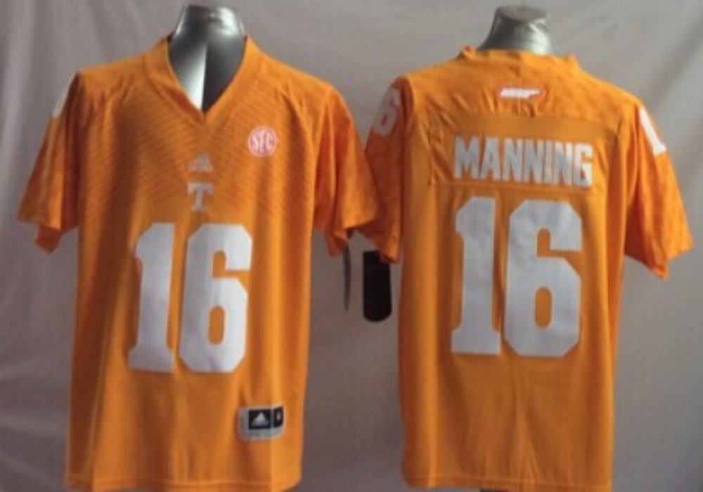 Men's Tennessee Volunteers Peyton Manning #16 Orange Game Jersey sports jersey product view 1