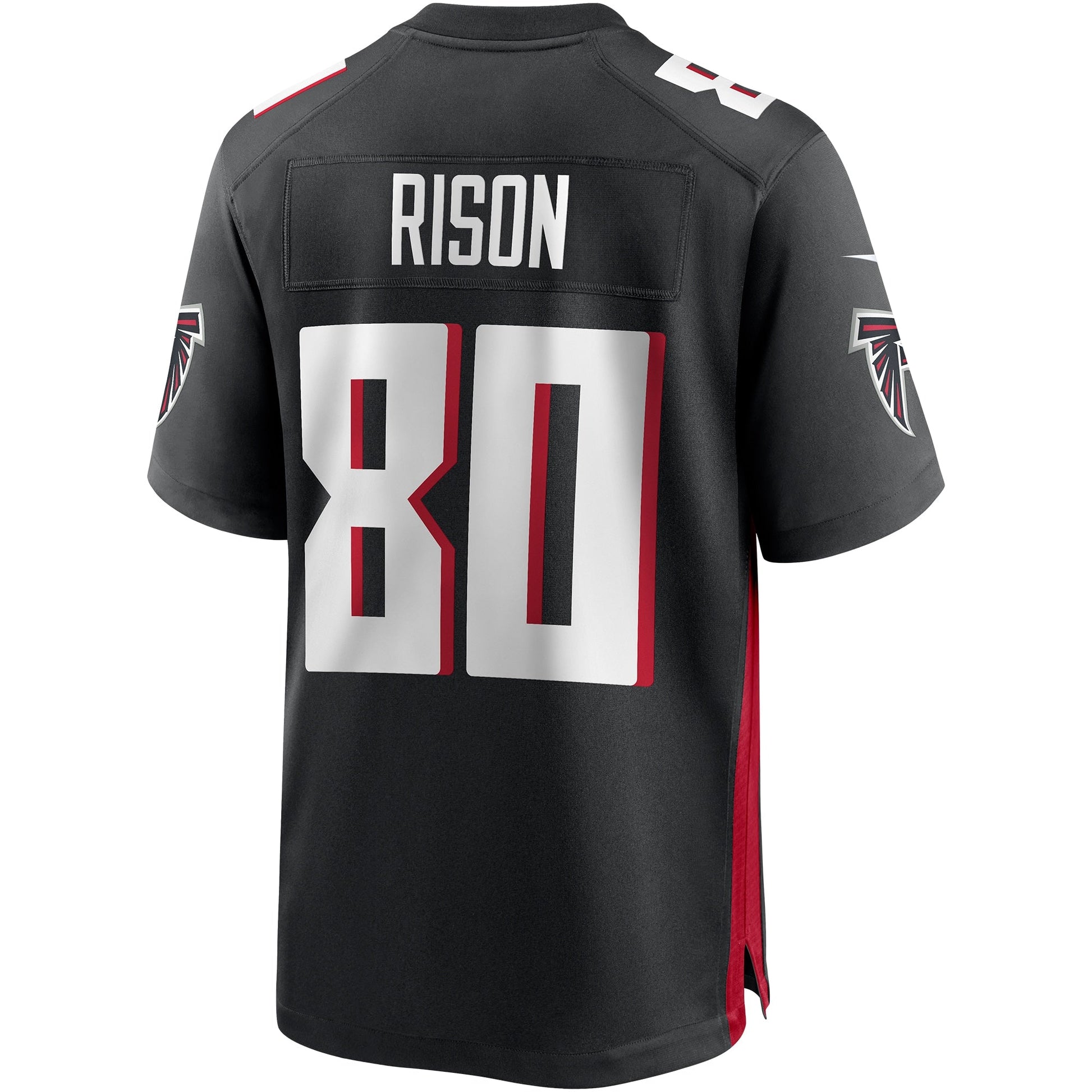 Andre Rison Atlanta Falcons Game Retired Jersey - Black football jersey product view 3