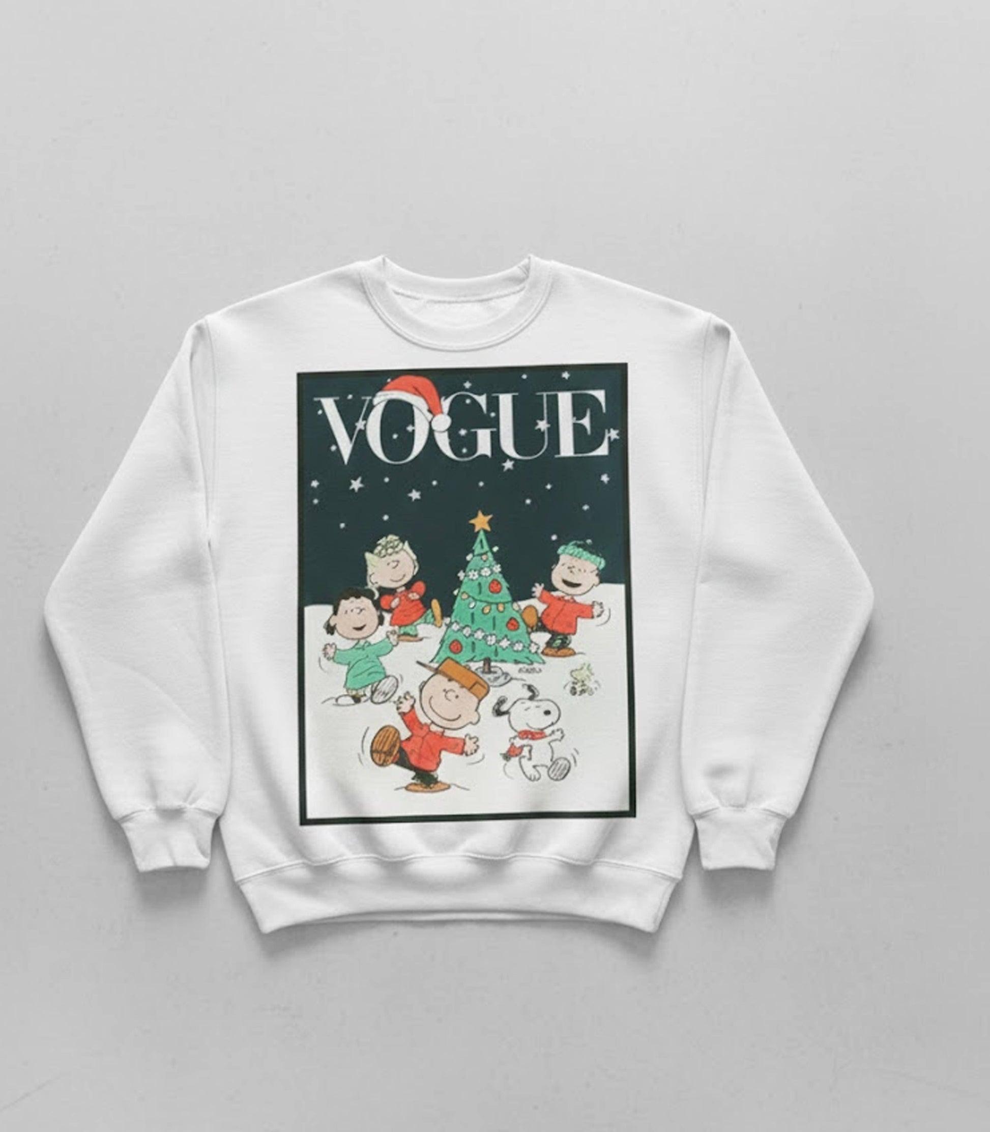 Peanuts Christmas Vogue Cover Sweatshirt Unisex T-shirt, Sweatshirt, Hoodie, Long Sleeve Tee - T-Shirt, Sweatshirt, Hoodie