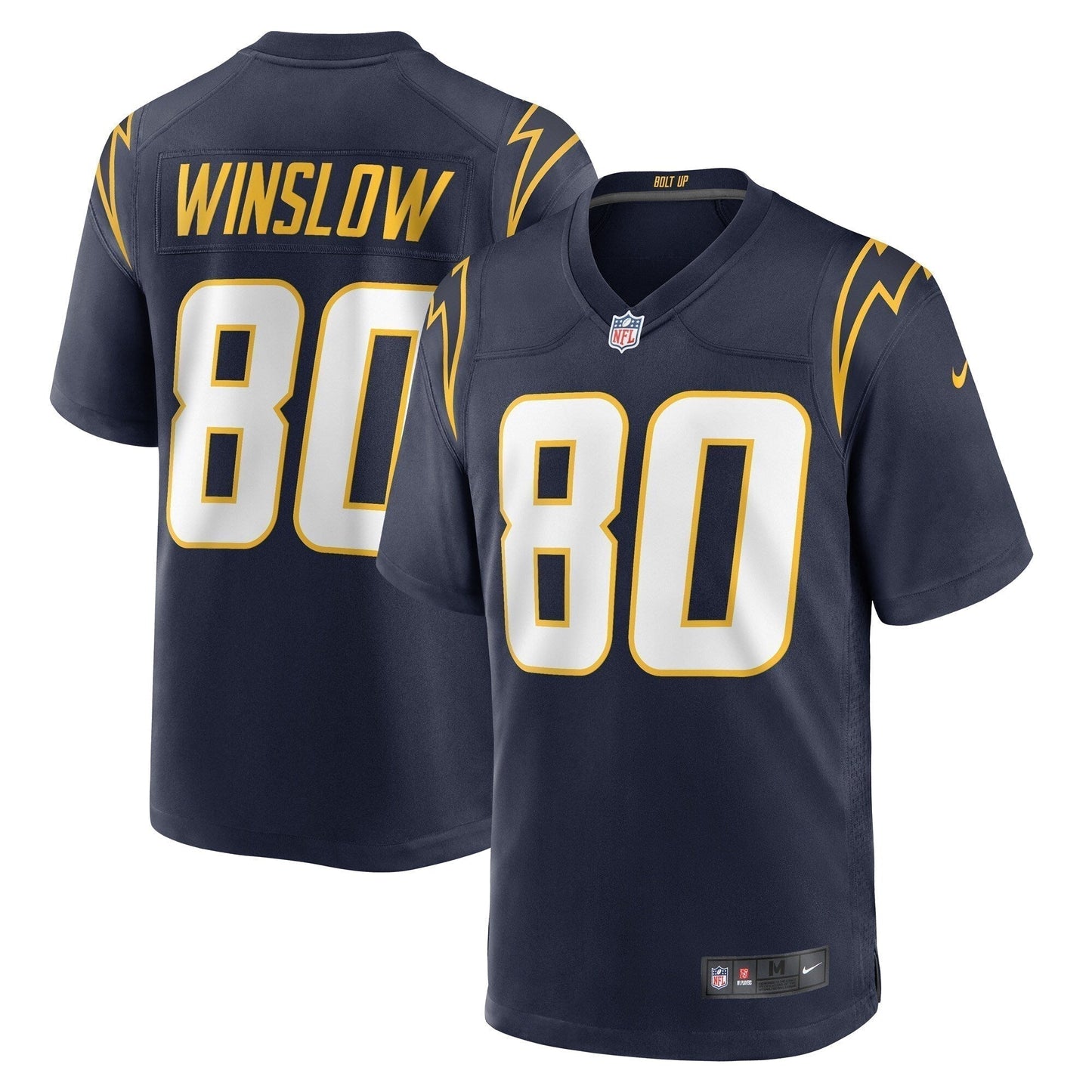 Kellen Winslow Los Angeles Chargers Retired Jersey - Navy football jersey product view 1