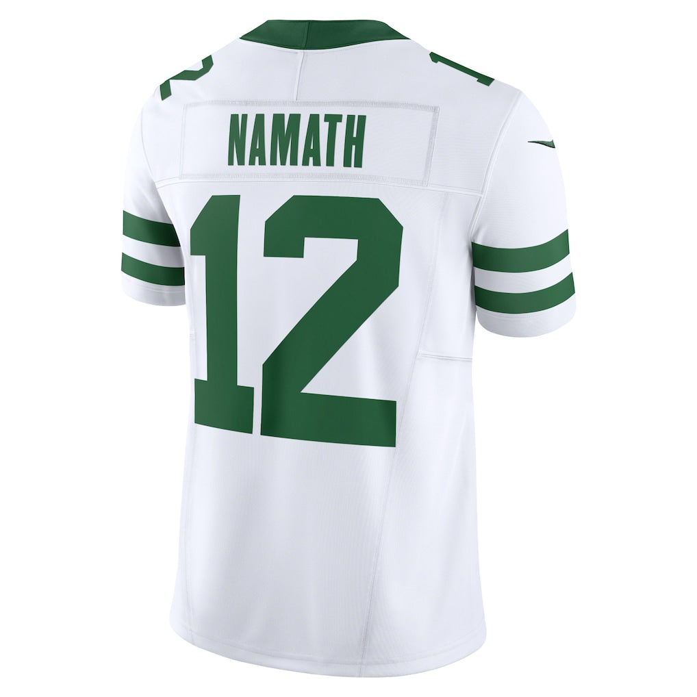 NY.Jets #12 Joe Namath Legacy White Vapor F.U.S.E. Limited Jersey football jersey product view 1