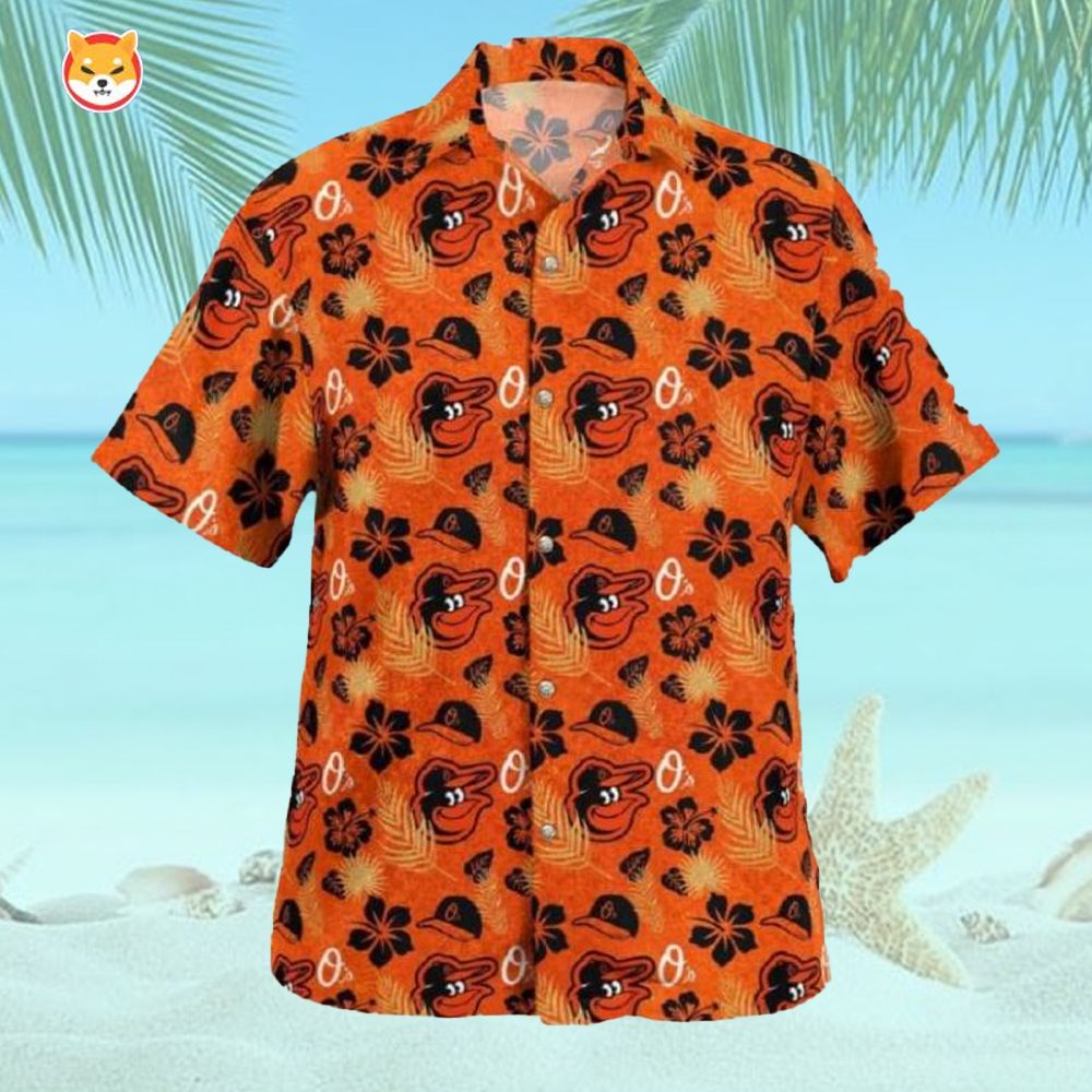 Baltimore Orioles Birdland And Flower Hawaiian Shirt Unisex T-shirt, Sweatshirt, Hoodie, Long Sleeve Tee - T-Shirt, Sweatshirt, Hoodie
