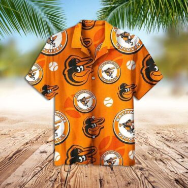 Baltimore Orioles Classic Charm Hawaiian Shirt Unisex T-shirt, Sweatshirt, Hoodie, Long Sleeve Tee - T-Shirt, Sweatshirt, Hoodie