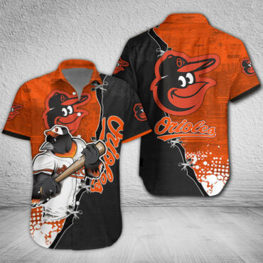 Baltimore Orioles Dynamic Hit Hawaiian Shirt Unisex T-shirt, Sweatshirt, Hoodie, Long Sleeve Tee - T-Shirt, Sweatshirt, Hoodie
