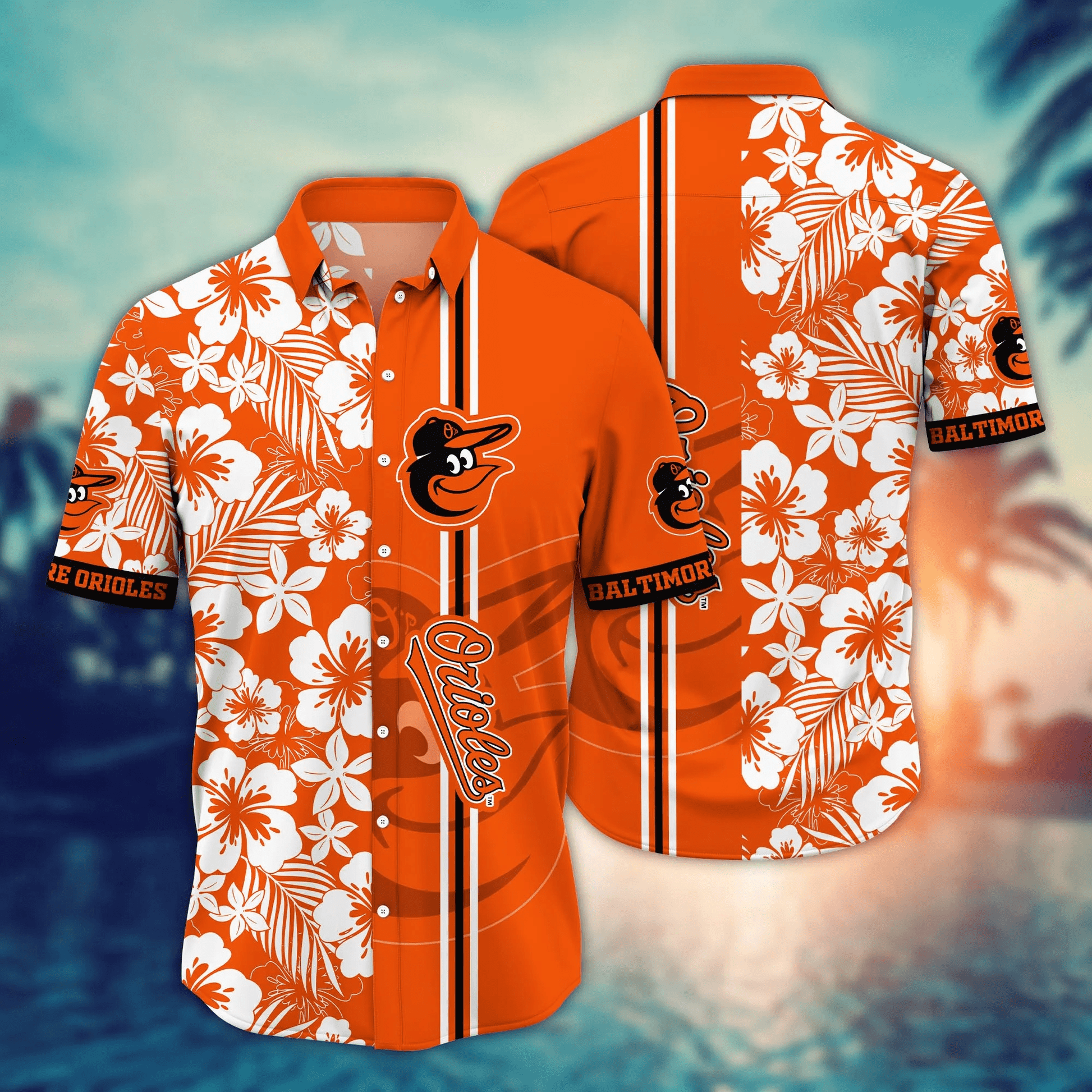 Baltimore Orioles MLB Hawaiian Shirt Straw Hatstime Aloha Shirt Unisex T-shirt, Sweatshirt, Hoodie, Long Sleeve Tee - T-Shirt, Sweatshirt, Hoodie