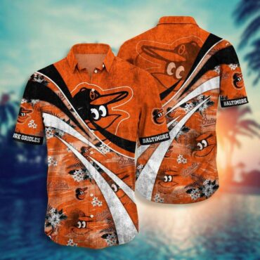 Baltimore Orioles Sunset Striker Hawaiian Shirt Unisex T-shirt, Sweatshirt, Hoodie, Long Sleeve Tee - T-Shirt, Sweatshirt, Hoodie