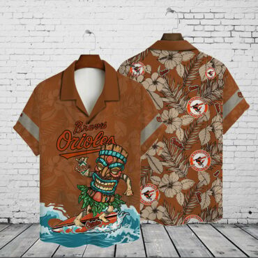 Baltimore Orioles Tiki Vibes Hawaiian Shirt Unisex T-shirt, Sweatshirt, Hoodie, Long Sleeve Tee - T-Shirt, Sweatshirt, Hoodie