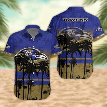Baltimore Ravens Desert Sunset Hawaiian Shirt Unisex T-shirt, Sweatshirt, Hoodie, Long Sleeve Tee - T-Shirt, Sweatshirt, Hoodie