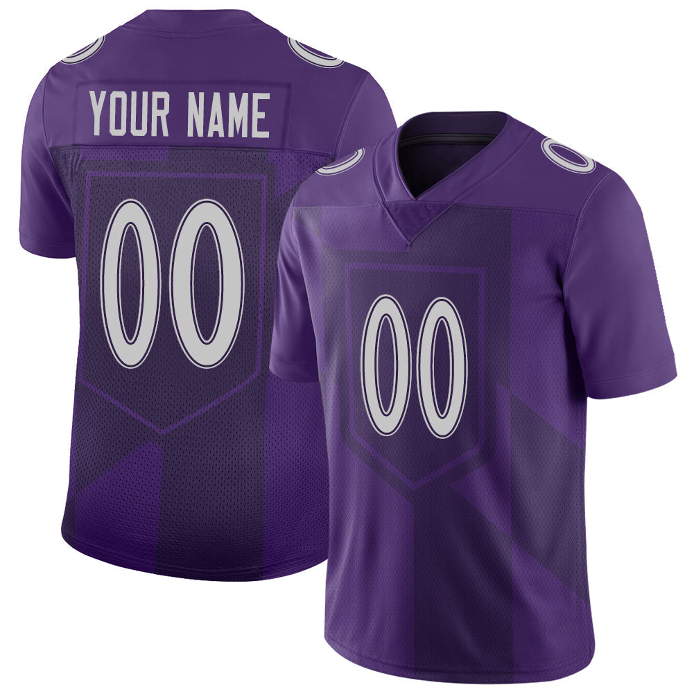 Custom B.Raven Stitched American Football Jerseys Personalize Birthday Gifts Purple Jersey football jersey product view 1