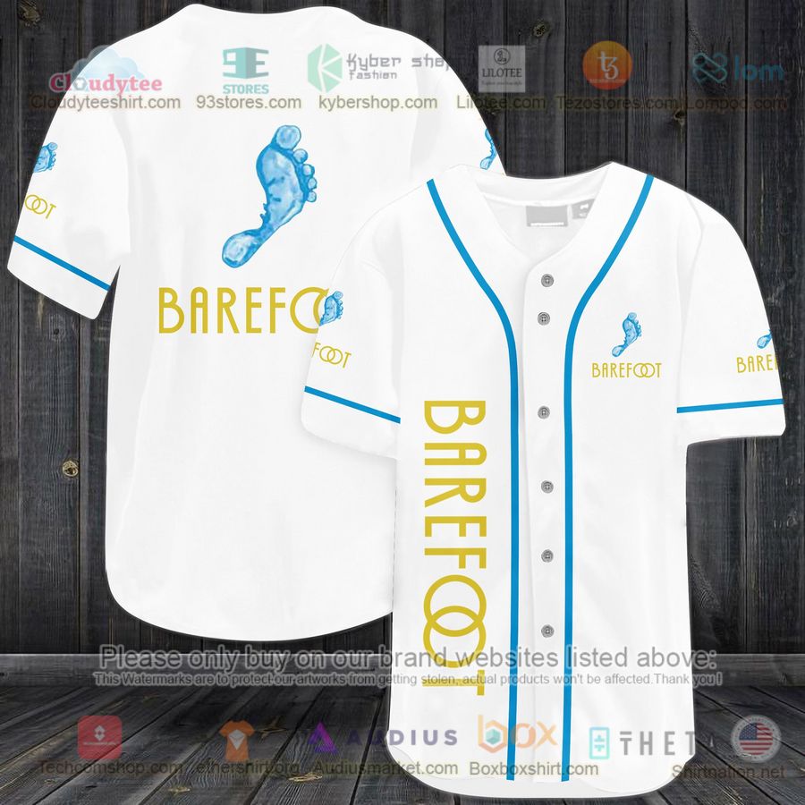 HOT Barefoot logo Baseball Jersey Shirt Unisex T-shirt, Sweatshirt, Hoodie, Long Sleeve Tee - T-Shirt, Sweatshirt, Hoodie