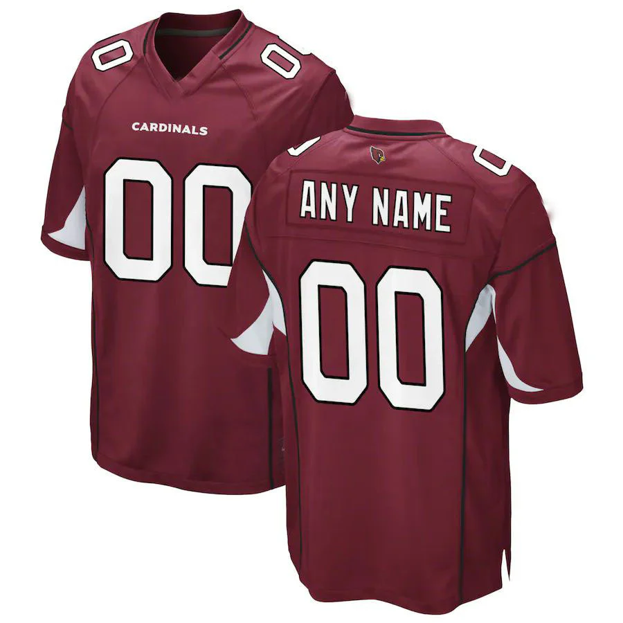 Men's Arizona Cardinals Cardinal Custom Player Jersey football jersey product view 1