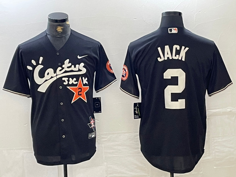 Men's Houston Astros Alex Bregman #2 Black Limited Player Jersey Joint Edition baseball jersey product view 1
